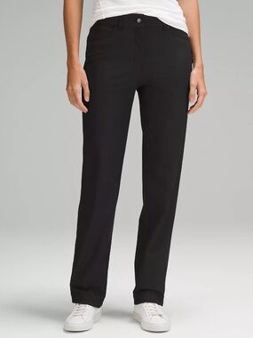 Lululemon City Sleek 5 Pocket Wide Leg Pant 10 Full Length Black Warpstream